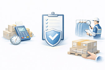 garment production services managing order execution, payment coordination, and delivery logistics