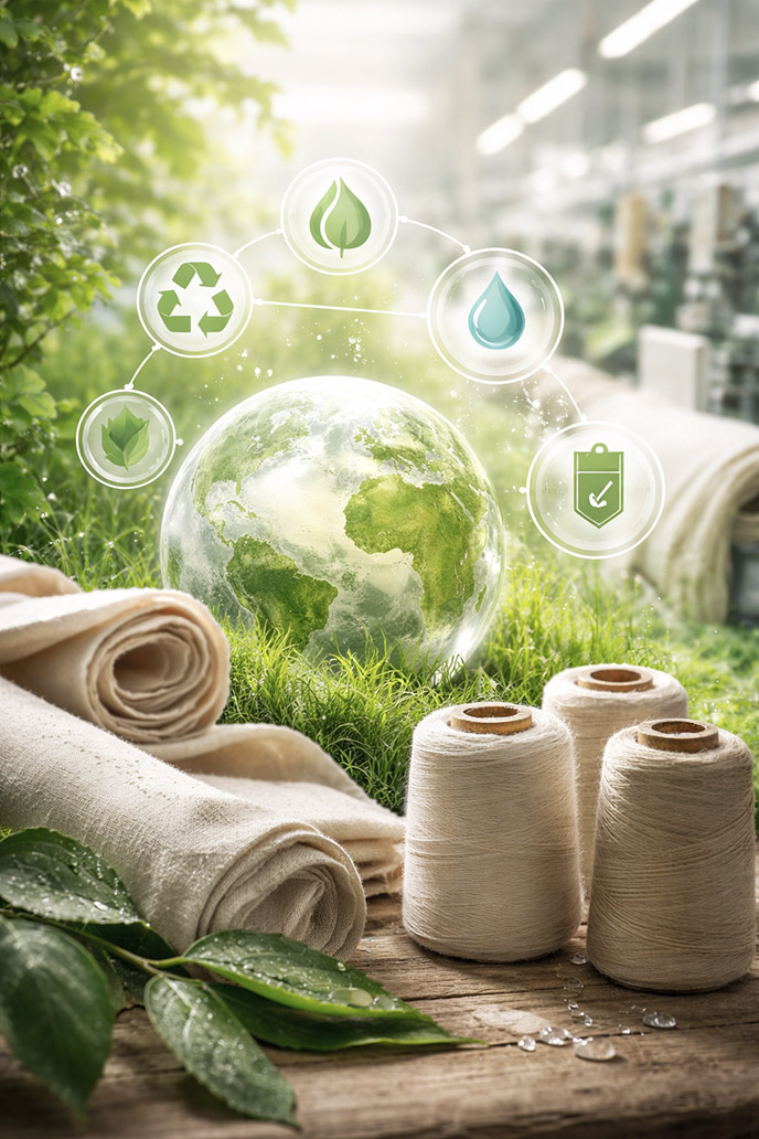 sustainable apparel sourcing and compliance in textile supply chain with eco-friendly materials